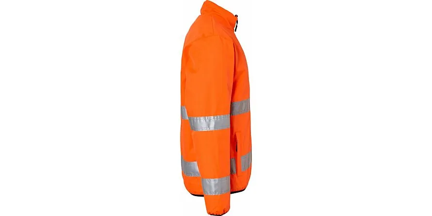 129 Gewatteerd jack, Unisex, Fluorescerend oranje/zwart, XS