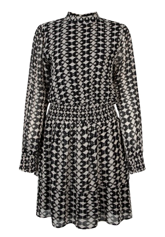   Aaiko GABRY IKAT DOT VIS 515 Zwart 1