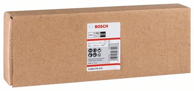 BOSCH PLATTE BEITEL SDSPLUS 20X250 MM (10 STUKS) 2608690131