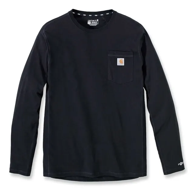 CARHARTT FORCE FLEX POCKET TSHIRT BLACK L
