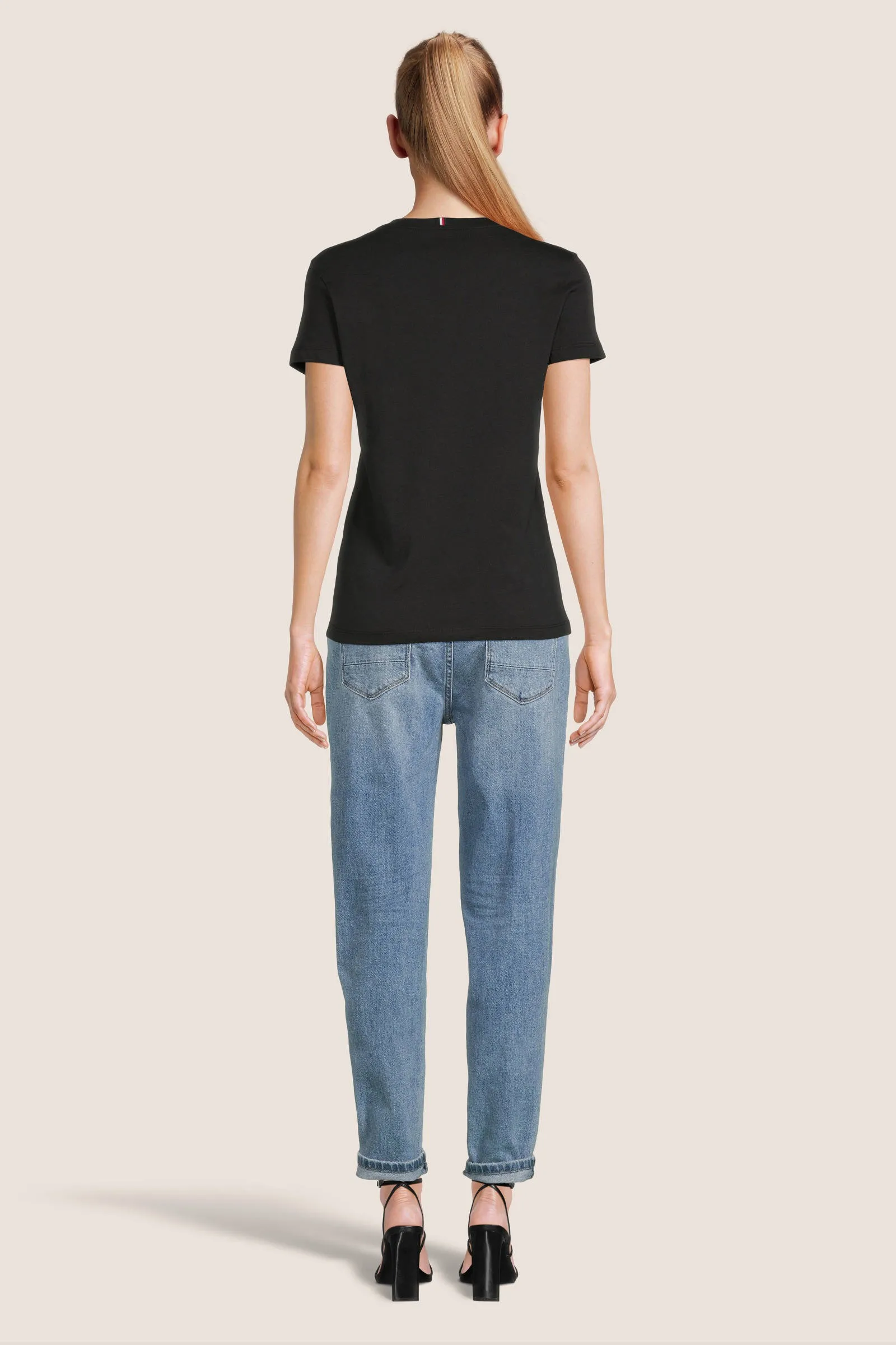 Circle of Trust cropped high waist mom jeans CHLOE medium blue denim