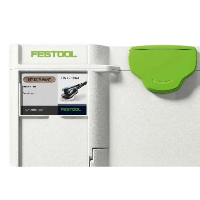 FESTOOL KUNSTSTOF LABELBESCHERMING ABBF TL 55X85 MM  10 STUKS