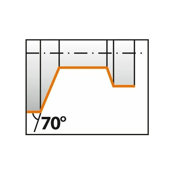 GARANT Klemdraaihouder SVVCN 72,5°, voor wisselplaten VC.., neutraal