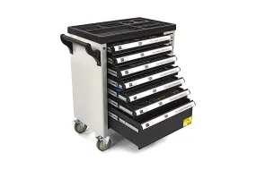 HBM 245 Delige Premium Gevulde Gereedschapswagen Met Deur en Carbon Inlays