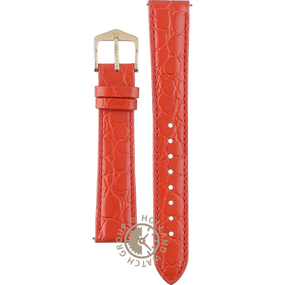 HIRSCH 12302820116 CROCOGRAIN HORLOGEBAND