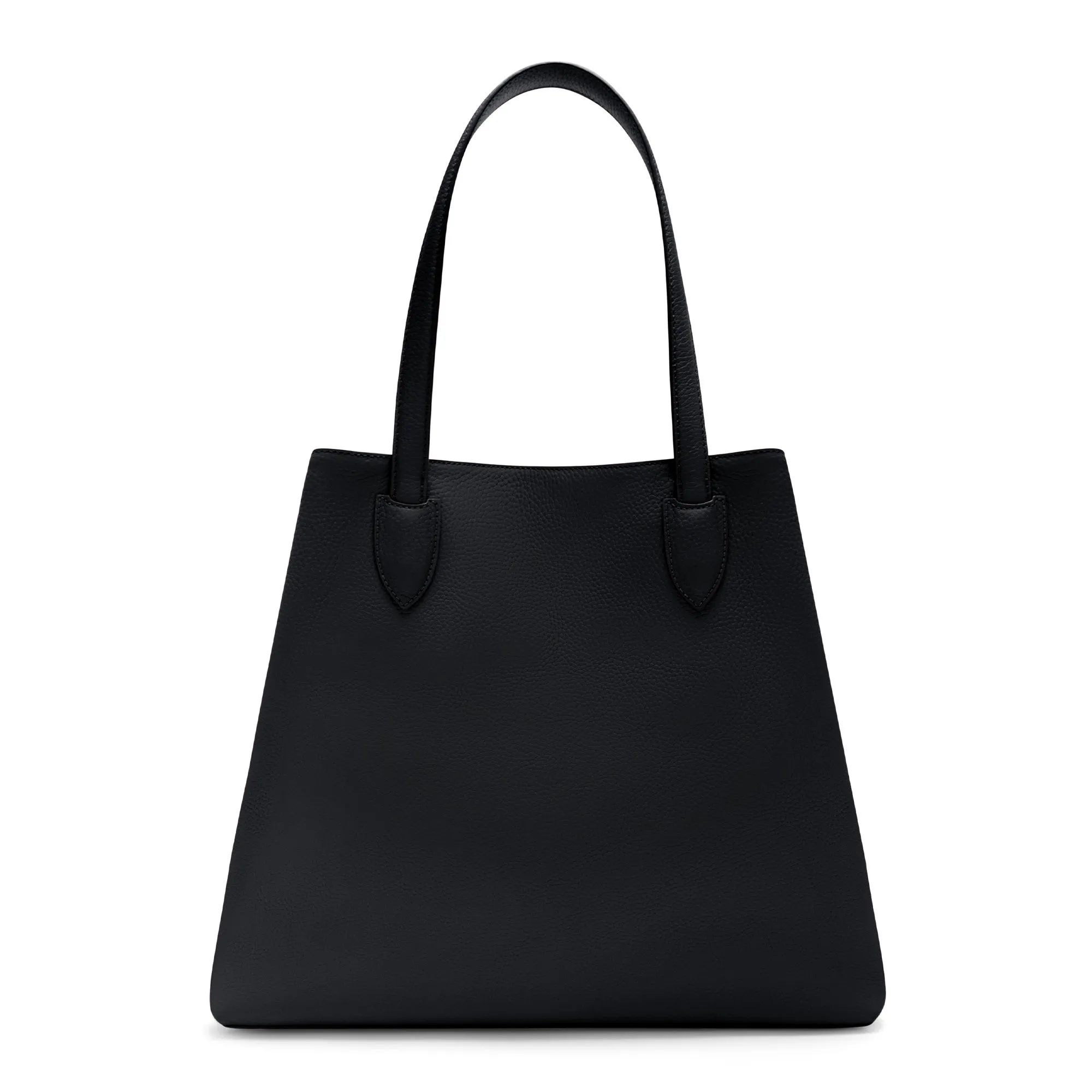 Honoré Francine zwarte leren shopper van kalfsleer
