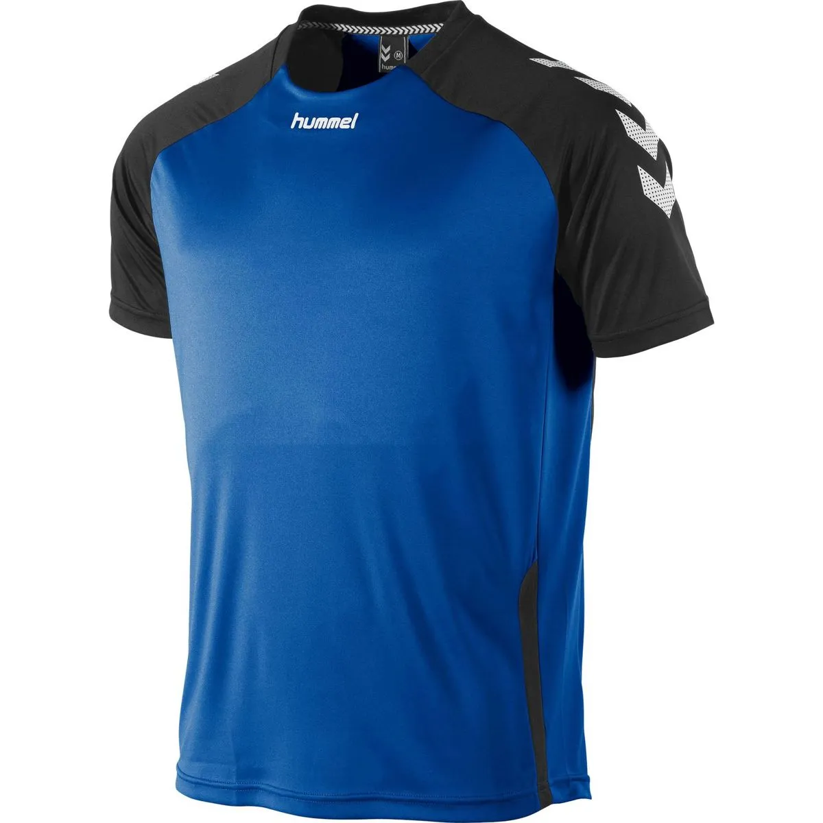 HUMMEL AARHUS SHIRT KORTE MOUW HEREN  ROYAL / ZWART