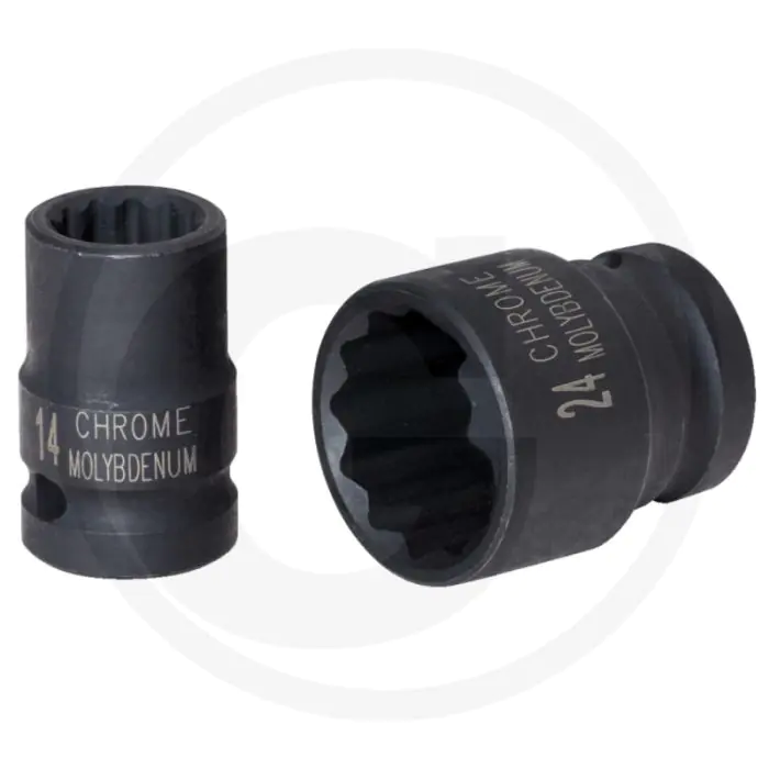 KS TOOLS 1/2" DOPSLEUTEL, TWAALFKANT, KRACHT, KORT 31 MM  SUPER CHROOMMOLYBDEENSTAAL
