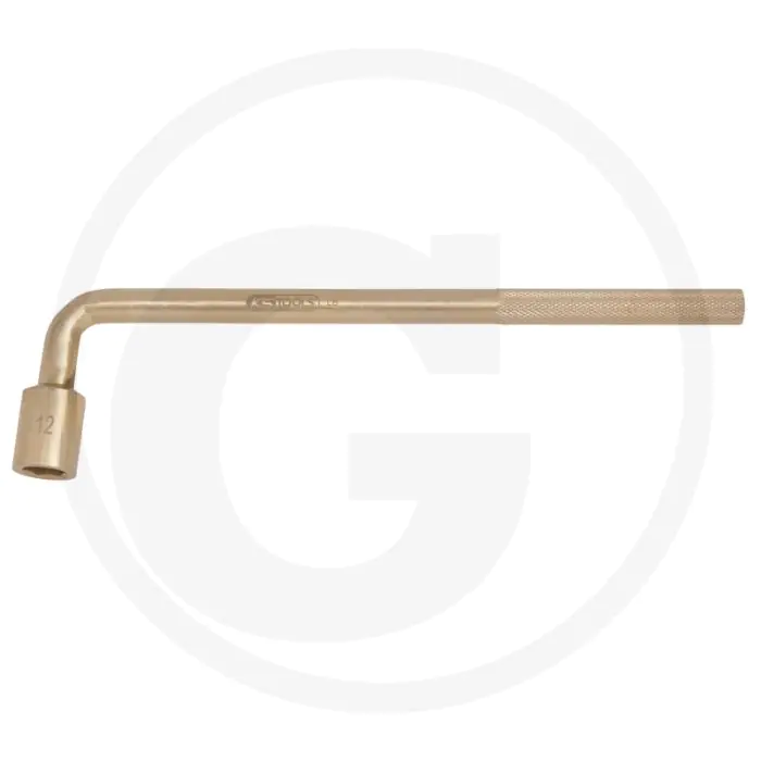 KS TOOLS BRONZE 6KANTSTECKSCHLüSSEL GEWINKELT 8  VONKVRIJ, 90° HAAKS GEBOGEN