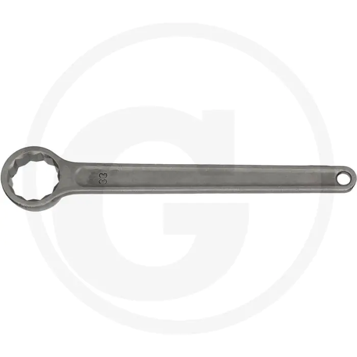 KS TOOLS EINRINGSCHLüSSEL, GERADE, 27 MM  FLANKTRACTIONPROFIL, DIN 3111, CHROM VANADIUM