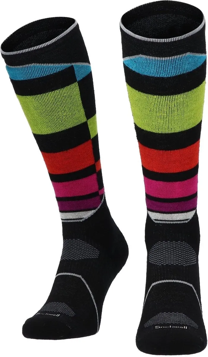 SOCKWELL SKISOKKEN  BLACK MULTI