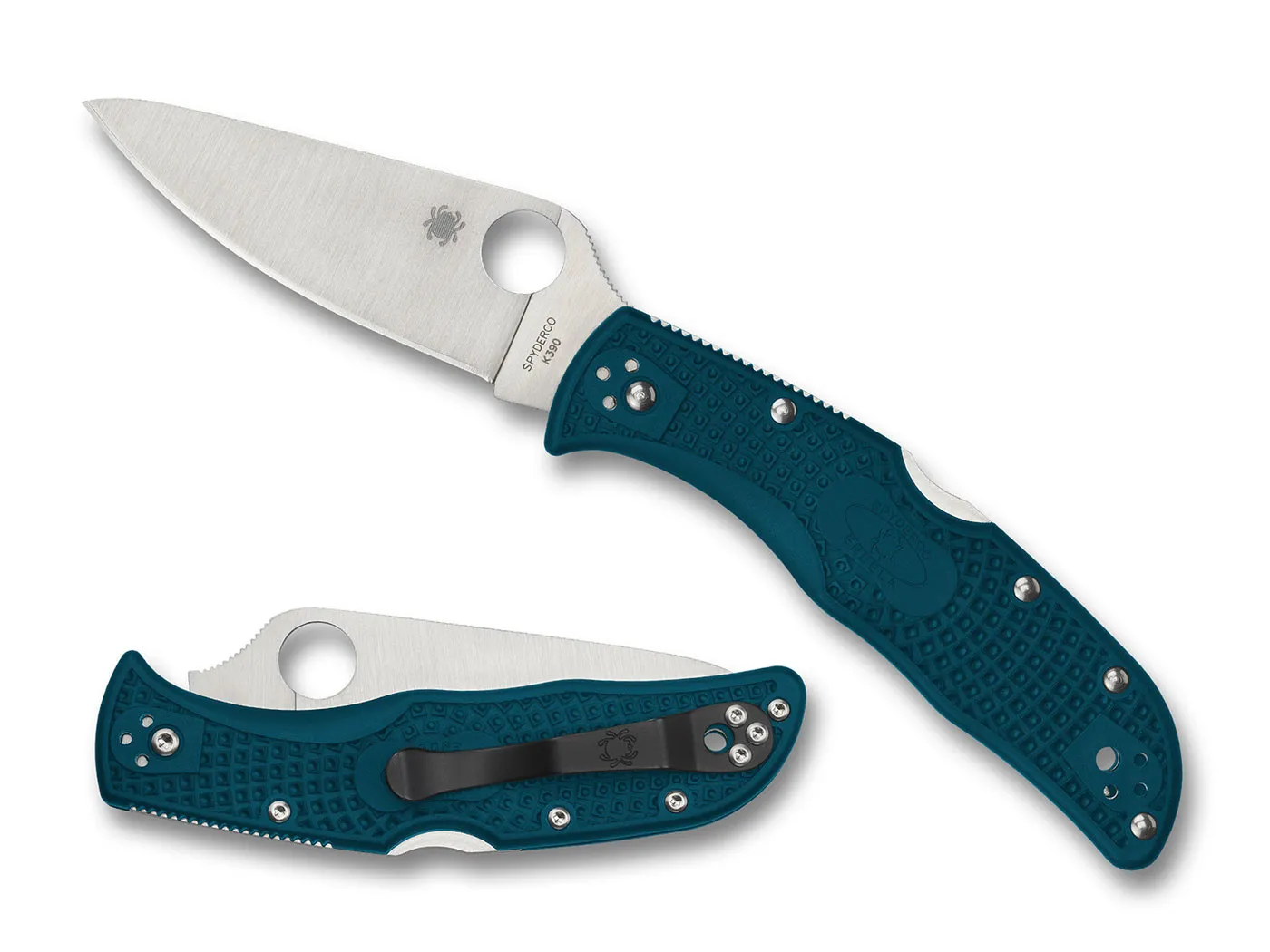 SPYDERCO  ENDELA LIGHTWEIGHT  BLUE  K390 PE